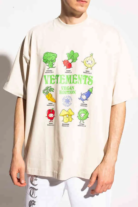 ファッション夏ブランドWeitemengイベントフルーツ野菜プリントメンズレディース半袖Tシャツ