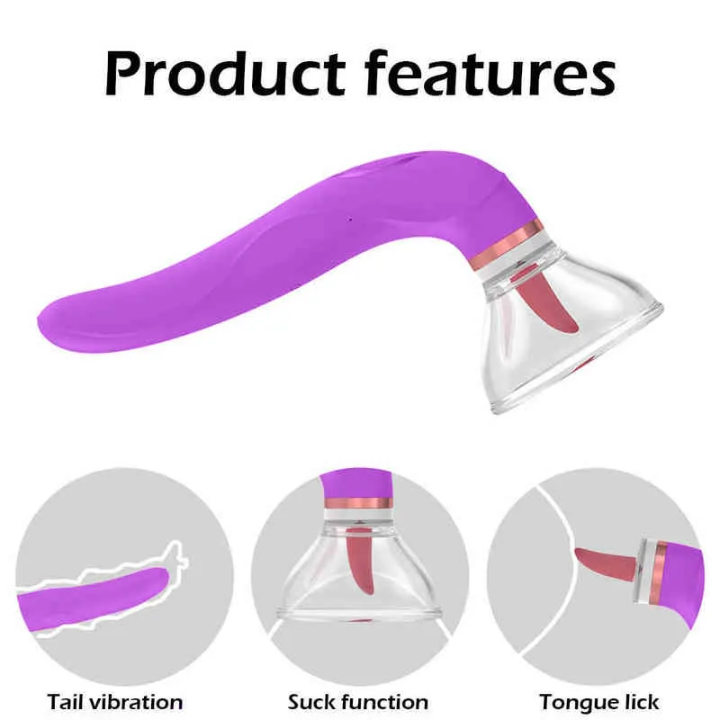 NXY vibrators tong likken vibrator nippel sucker clitoris stimulator labia borst inademing vergroten massage vacuüm cup pump seksspeeltjes voor vrouwen 0104