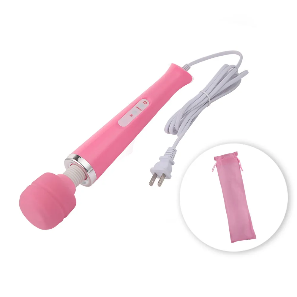 Stick AV vibrante Vibratore potente le donne Big Head Magic Av Wand Body Massager Clitoris stimola i giocattoli sessuali adulti femminili 4116079