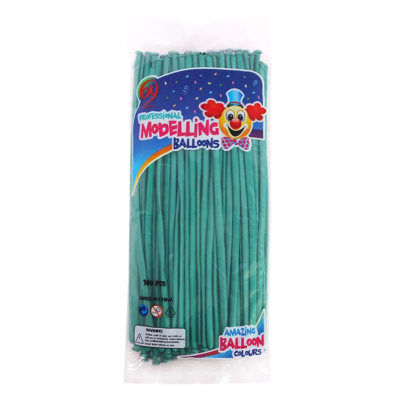 100 pz / lotto Palloncino lungo in metallo cromato intero Nuovo 1 8g Ispessimento Magic Strip Ballon Produzione monocromatica Miscelato 260 Strip 1261J