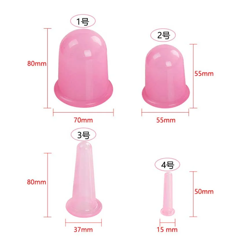 et Silicone Anti Cellulite Cup Vakuummassage Cups Body Pain Relief Massage Roller Manual Sug Cups Cupping Therapy Kit258682936