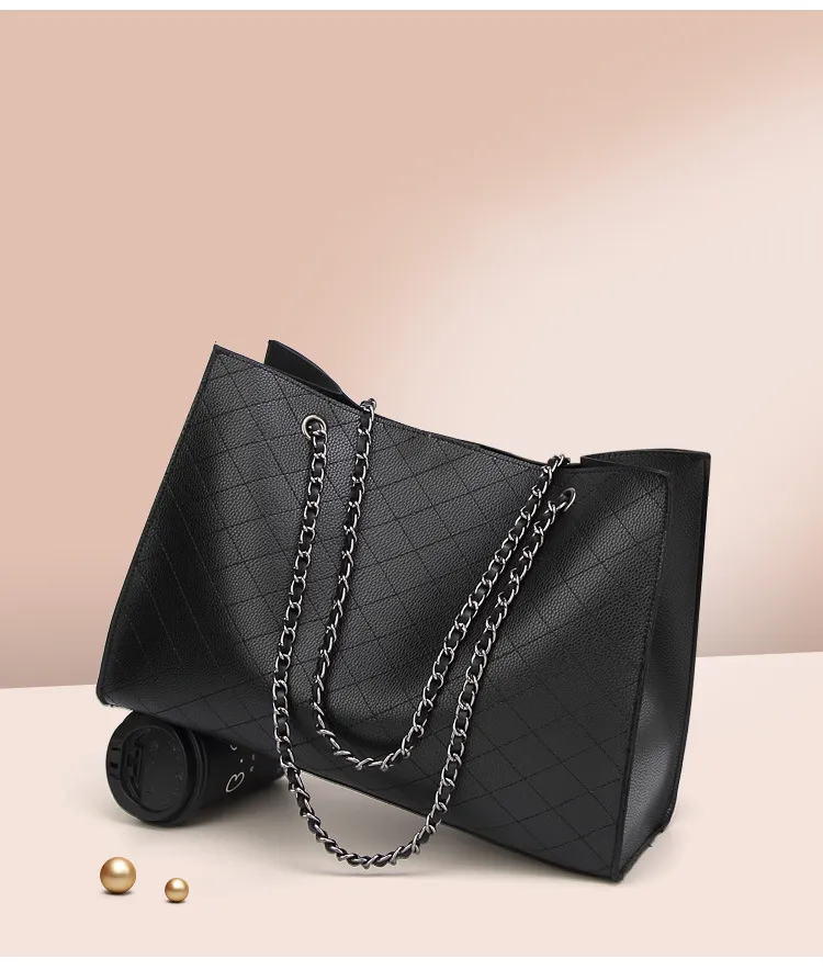 HBP composite bag messenger bag handbag purse new designer bag high quality fashion two in one Ribbed check chain fine