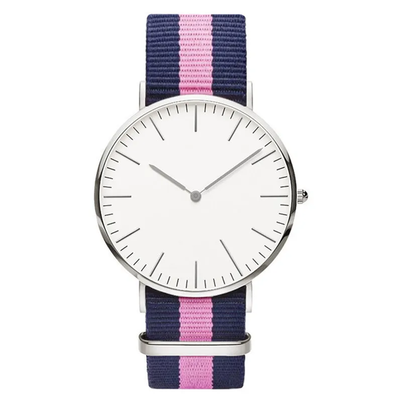 Montre de mode classique en nylon rayon de bracelet en nylon