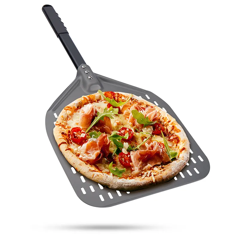 Nova pá de alumínio para casca de pizza com alça longa, acessórios de fábrica para confeitaria de pizza personalizada 2010232417