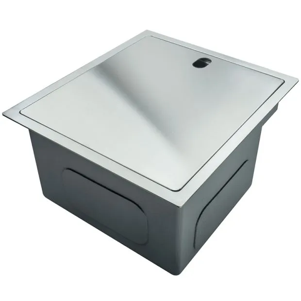Svart dolda diskbänkar Single Bowl Bar Small Size Rostfritt stål balkong dolda Sink233m