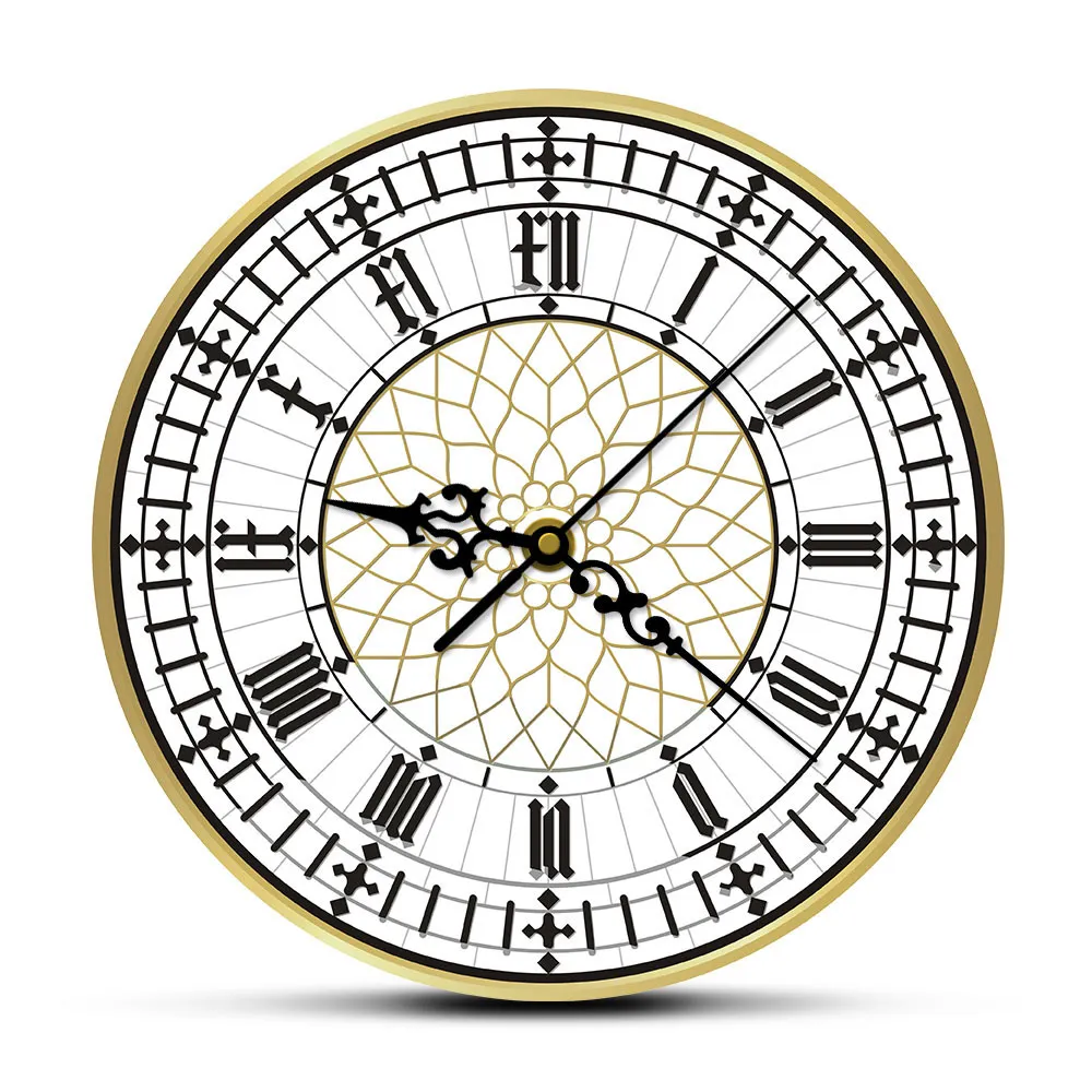 Big Ben horloge contemporain moderne horloge murale rétro rétro silencieuse non tic-ticler le mur de la maison anglaise Grande-Bretagne Londres cadeau lj208088583