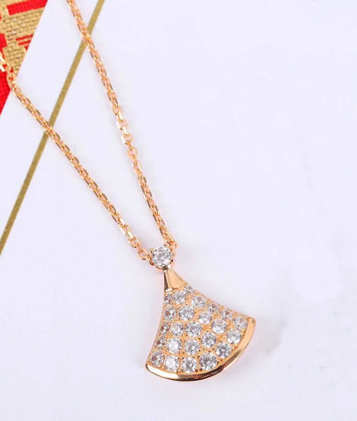 S925 silver pendant necklace with diamond for women wedding jewelry gift earring PS3663269U