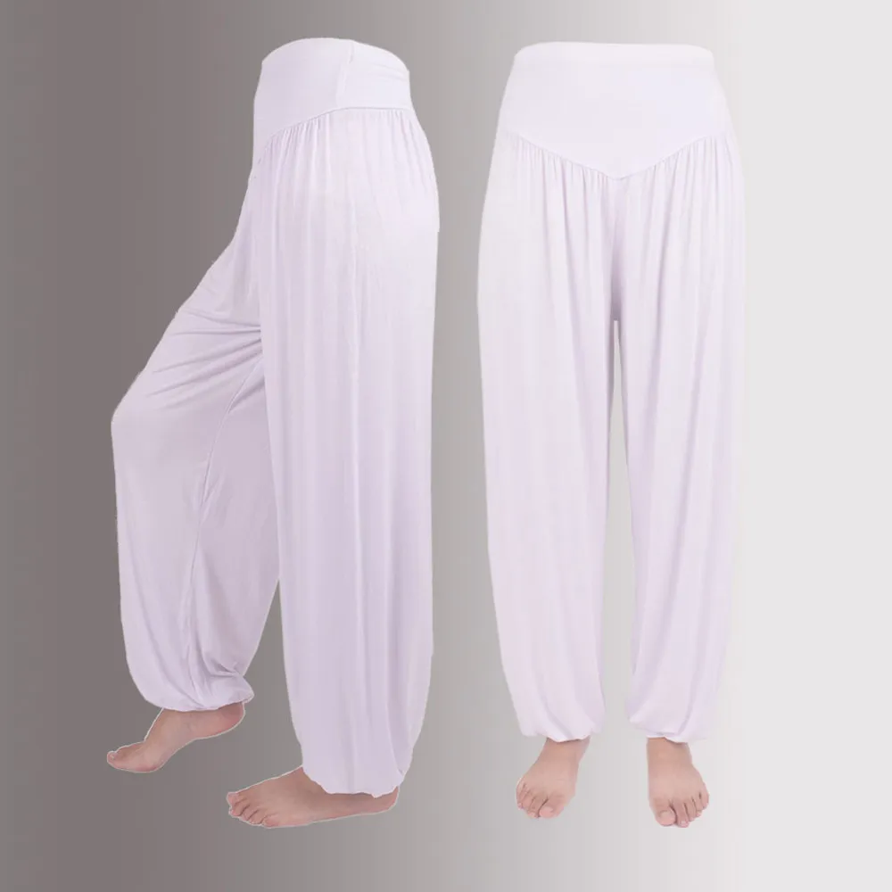 إمرأة مطاطا فضفاضة عارضة القطن لينة اليوغا الرقص الرياضة الحريم السراويل chandal موهير pantalon a50 x1227