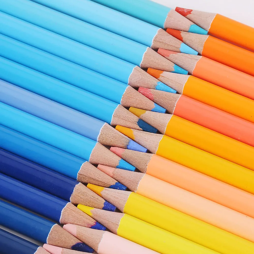 180 Wooden Colored Pencils Set 2B Oil Colorful for Kid Professional Painting Drawing Stationery Rainbow Colour Pen Supplies Y200709