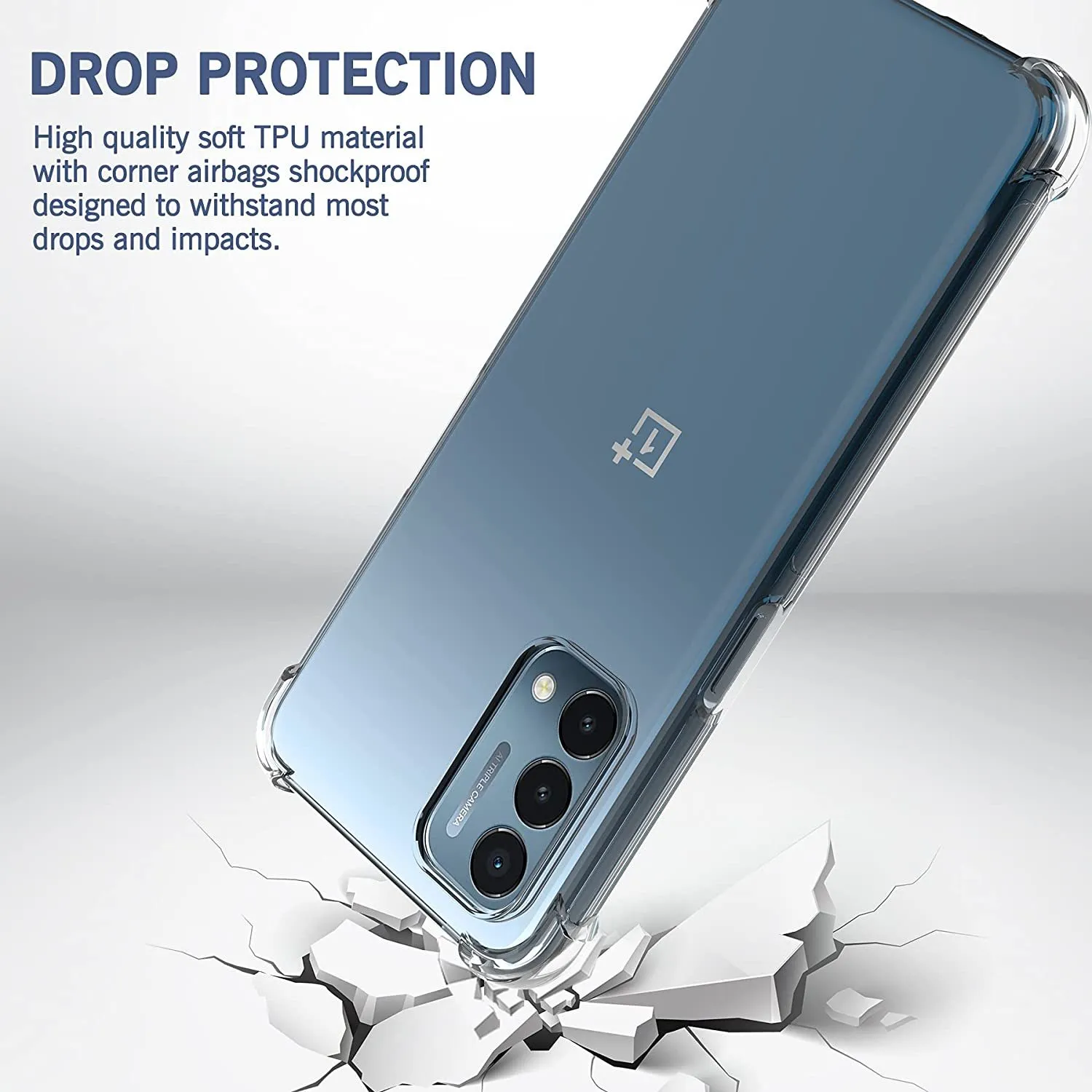 Clear Phone Cases For OnePlus Nord 2 N200 5G N100 N10 9 9R 8 8T 7 Pro 7T 6 6T Transparent Silicone Soft TPU Protective Cover