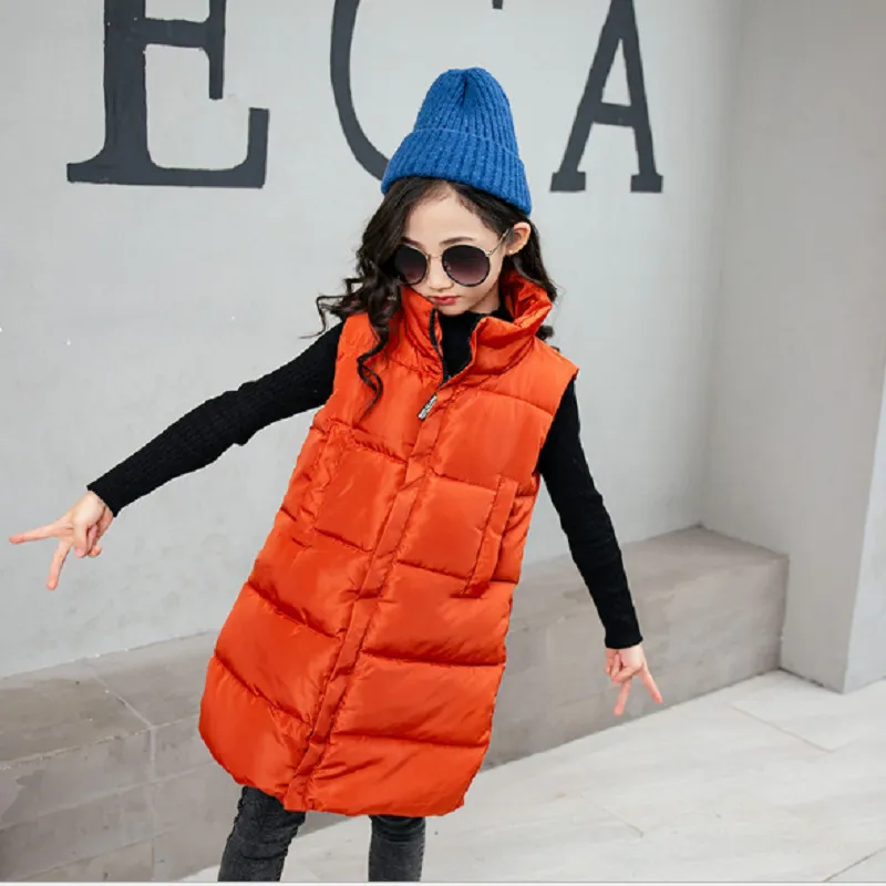 Gilet con cappuccio abbigliamento bambini, giacca a vento calda invernale in pile di cotone, bambina, ragazzo LJ201203