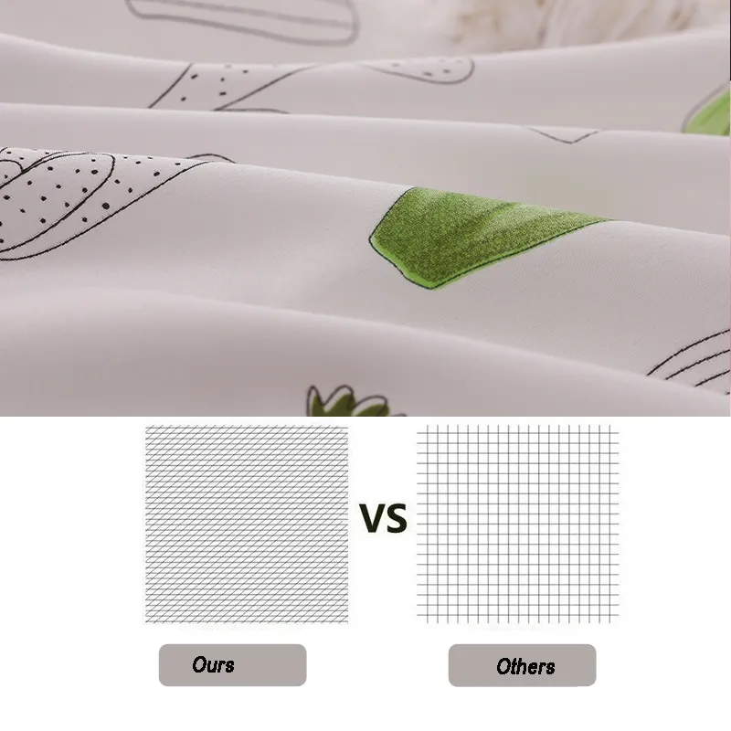 Bonenjoy Green Cactus Pościel Zestaw Królowej Rozmiar Roślina Pościel Blacha Single Bed Lniana Ropa De Cama King Bed Set Duvet Cover LJ200818