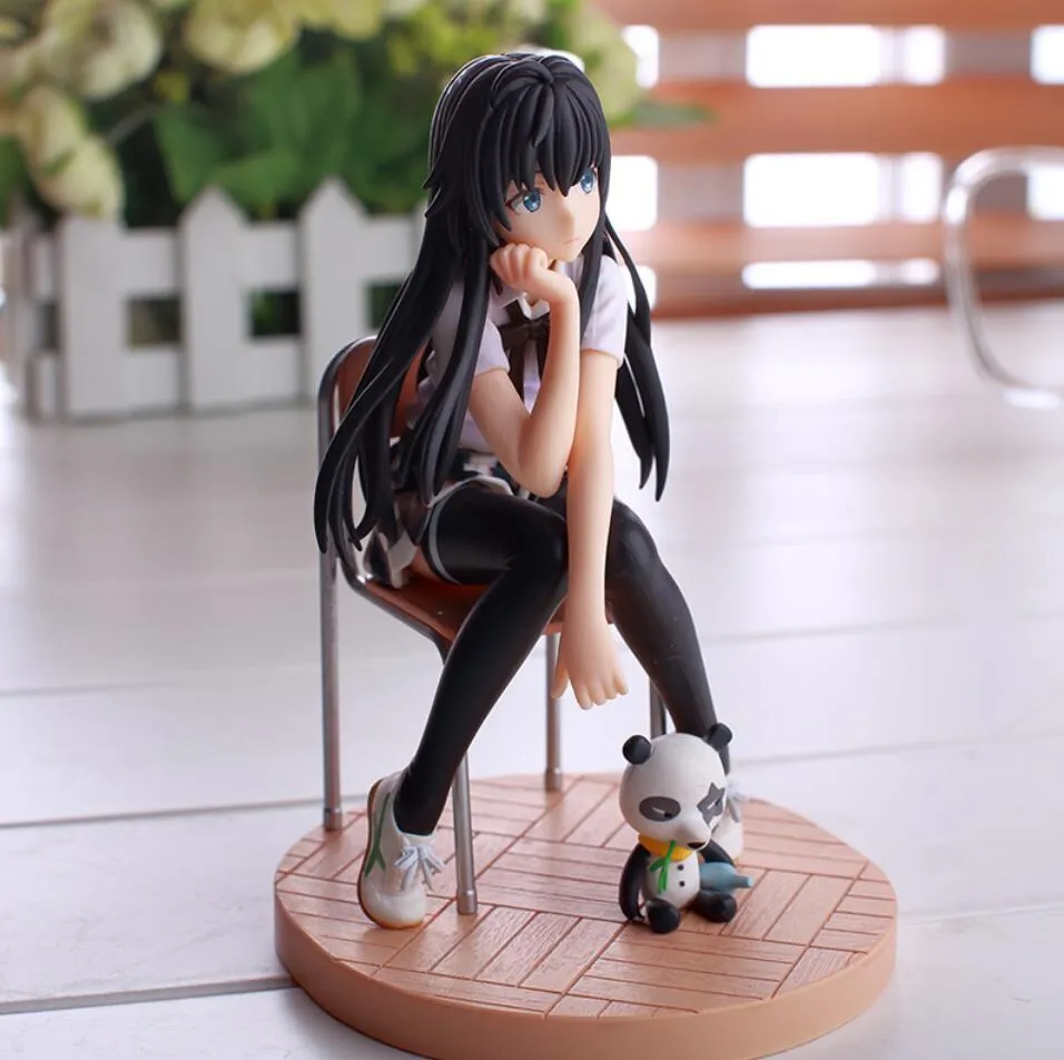 14,5 см. Романтическая комедия моя подростка Snafu Yukinoshita Yukino Anime Figure Pvc Новая коллекция коллекция игрушек 201212