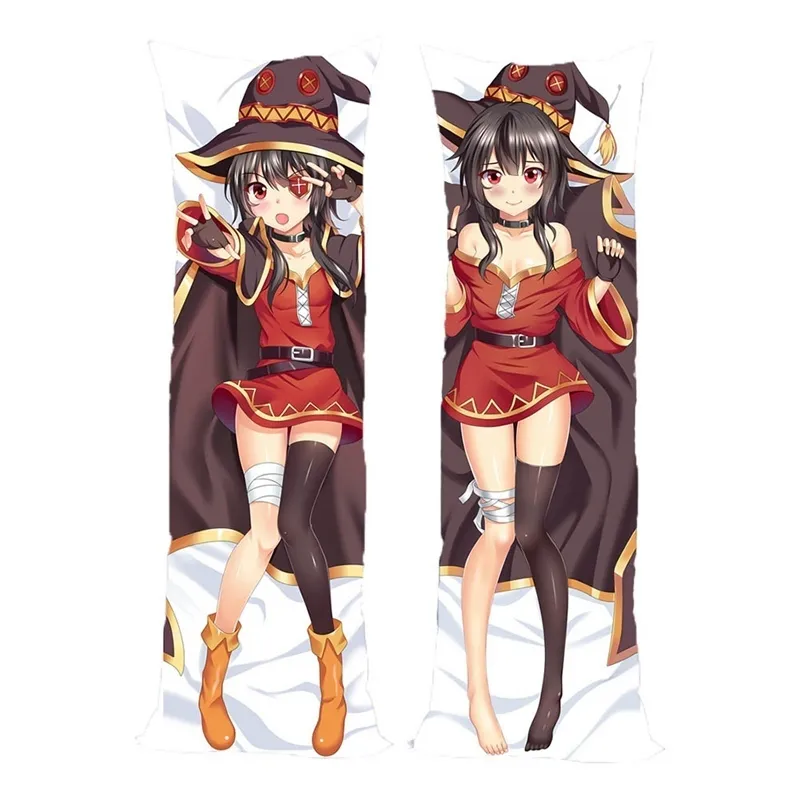 Anime Konosuba Gott039S Segen für diese wundervolle Welt Megumin Dakimakura Deckt Umarmung des Körperkissen Falles Case 2012129191335