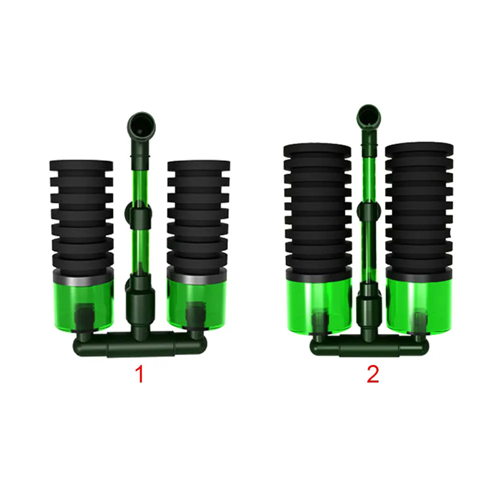 Biyokimyasal Sünger Filtre Çift Kafa S Pratik Köpük Riyum QS100A QS200A Balık tankı ekipmanı y200917