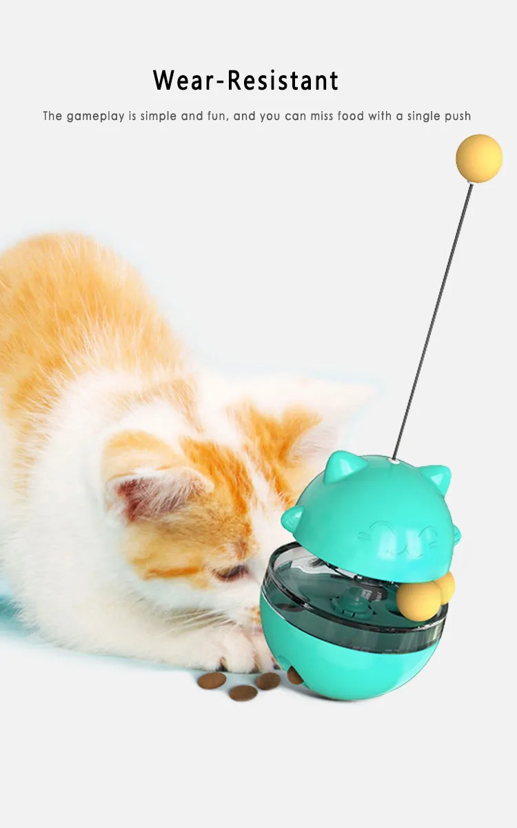 Nuovo arrivo Durevole Pet Cat Toys Mimi Favorite fur Mouse Tumbler Kitten Cat Toys Plastic Play Balls for Catch Cats Supplies 201217