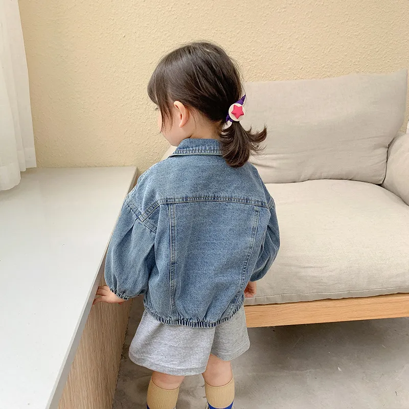 2020 Autumn Denim Jacket For Boys Fashion Coats Children Clothes Baby Girls Jackets Boys Outerwear Coat Kids Denim Jackets 1-6Y LJ201126