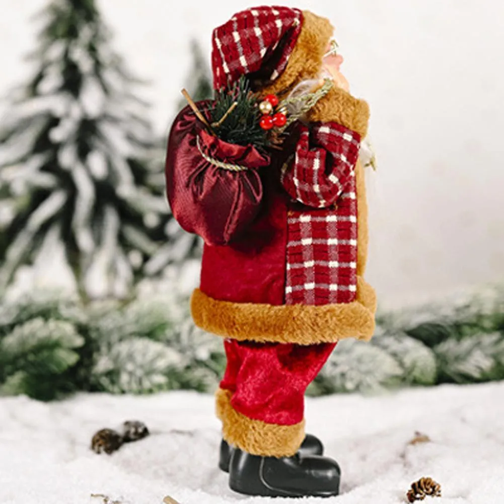 Joyeux Noël Père Noël Poupée Décoration Tissu Arbre Ornement Suspendu Décoratif Pour Cadeau Année Y201020