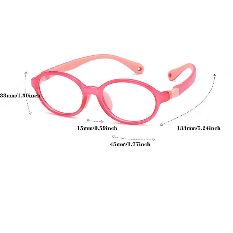 Hohe Qualität Anti Blau Licht Kinder Brille Kinder Silikon Brille Weichen Rahmen Rahmen Computer Brillen Für Junge Mädchen246v