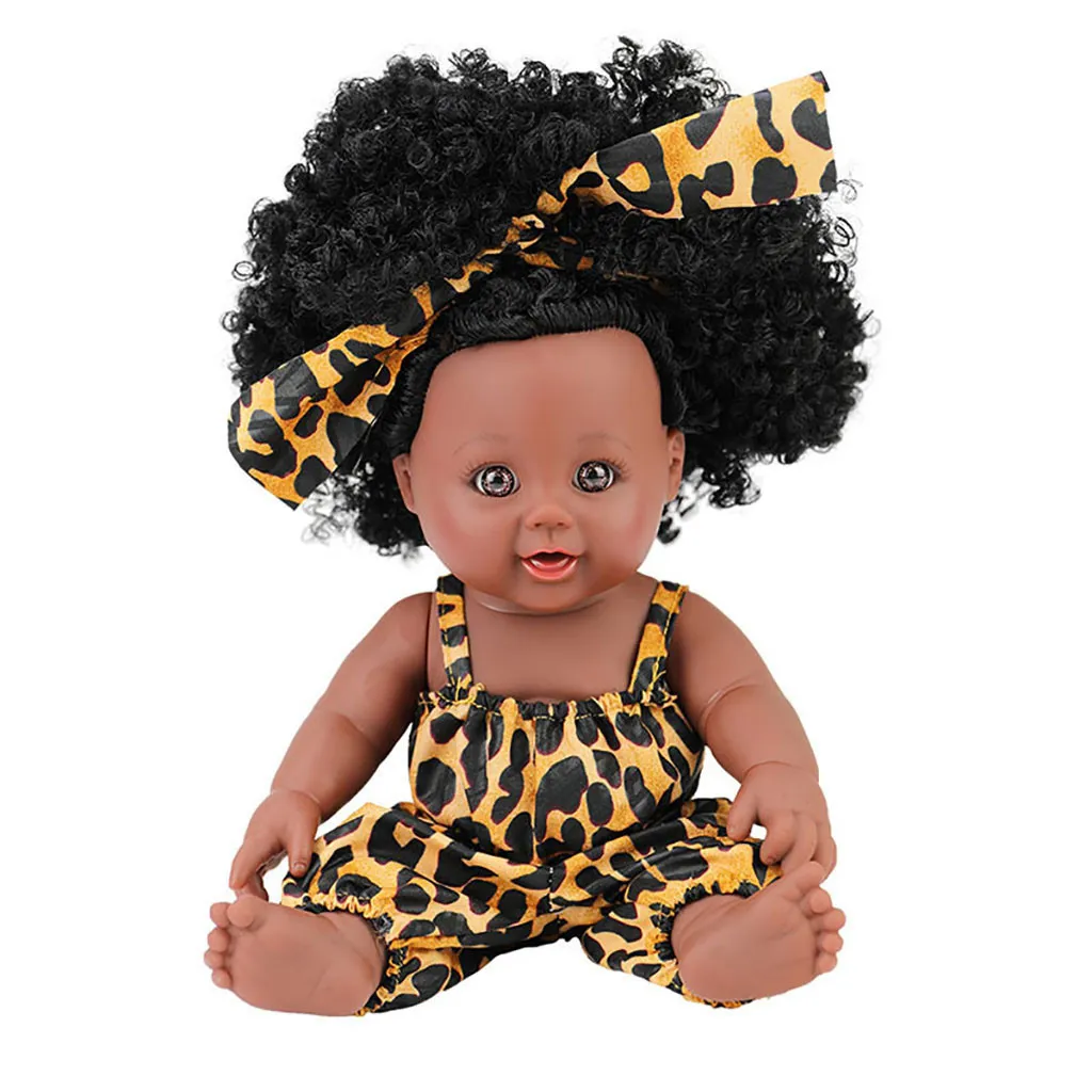 베이비 리본 인형 장난감 검은 소녀 인형 30cm 검은 아기 인형 녹색 아프리카 유아 리버 르브 베이비 장난감 소녀 아이 토디 a515 Y20011278Q78283335