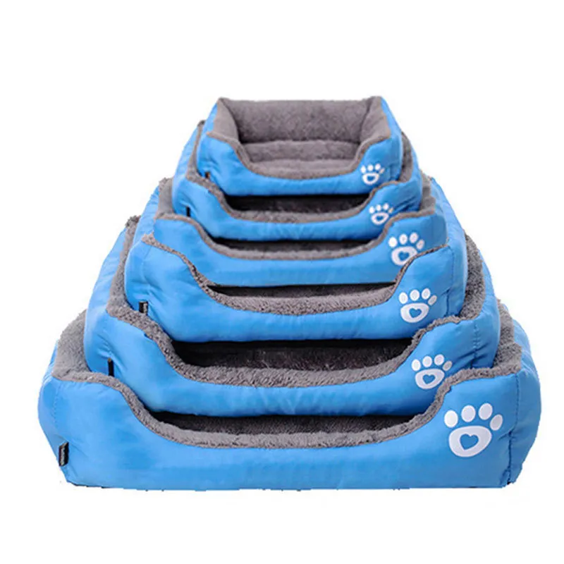 kennels pens Pet Large Dog Bed Warm House Soft Nest Baskets Waterproof Kennel For Cat Puppy Plus size Drop 220929