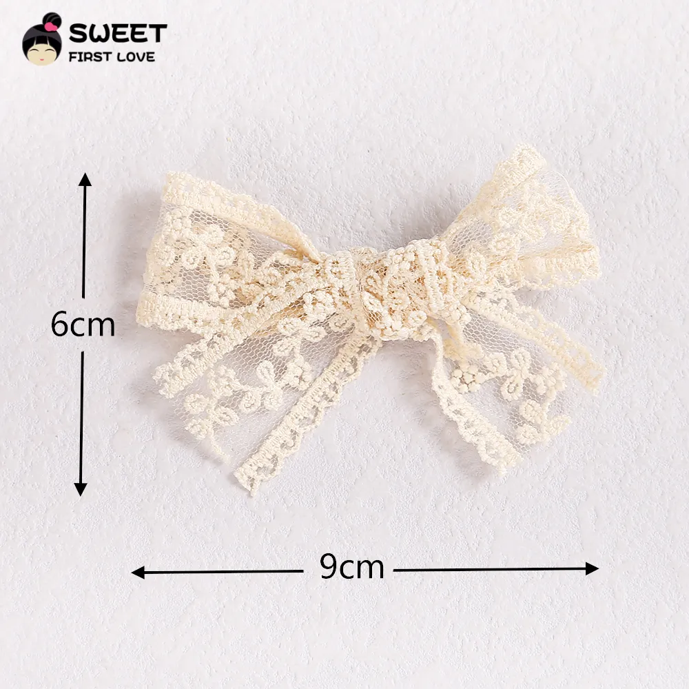 Nouveaux nœuds en dentelle pinces à cheveux pour bébé chapeaux pour enfants Barrettes couleur bonbon épingles à cheveux pour enfants filles accessoires de cheveux pince à cheveux pour tout-petits