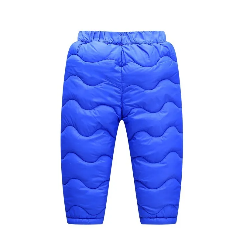 COOTELILI Girl Boy Winter Fleece Pants Cotton Padded Thick Warm Trousers Fashion Velvet Waterproof Ski Pants For Kids (4)