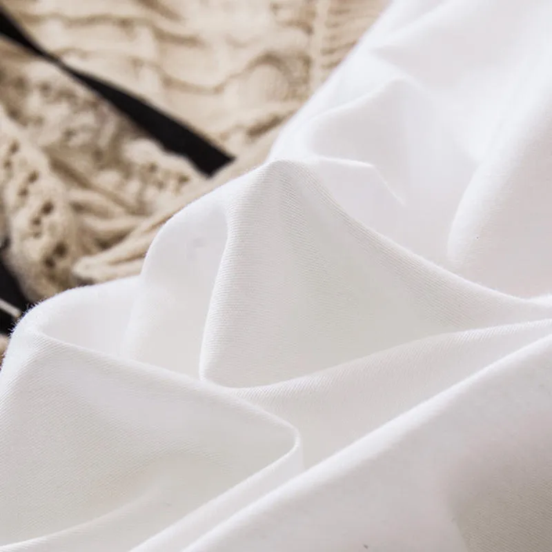 BONENJOY 100COTTON DUVET COVER SILSE kleur katoen quilt cover wit en grijze dekbed omslag single queen king size lj2010159625718