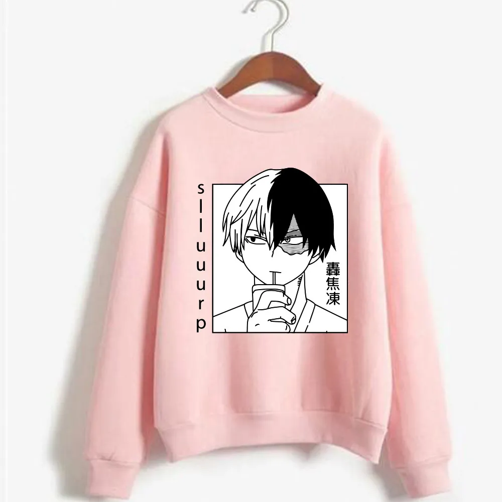 Todoroki Shoto Anime Ahegao Hoodie My Hero Academia Long Sleeve