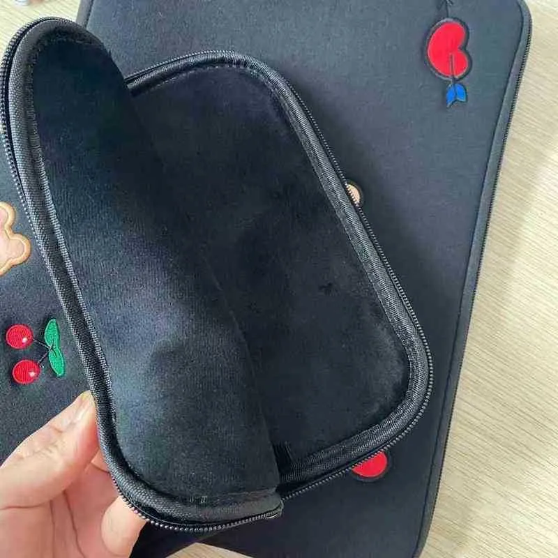 للأكمام كوريا كوريا أزياء باد الحقيبة لطيف الكرتون ins Bear Tablet Mac iPad Pro 9.7 10.5 11 13inch Laptop Inner Bag 202211