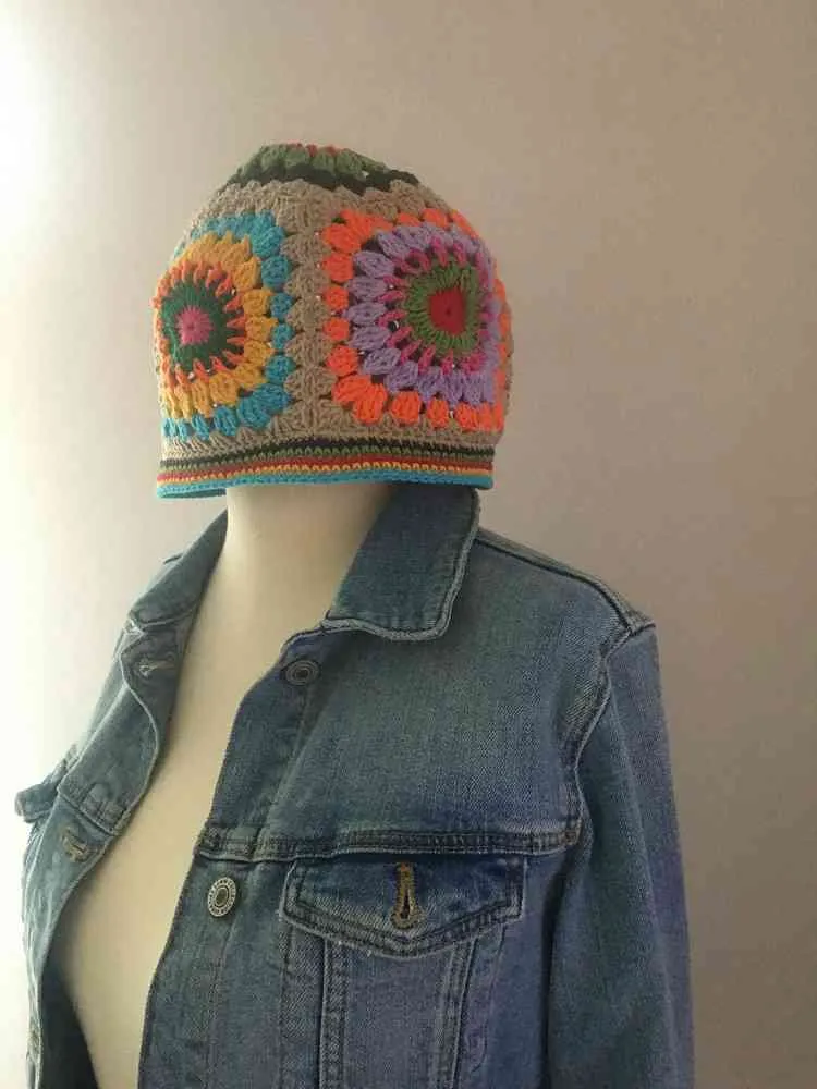 Casquette carrée chapeau seau crochet grand-mère bonnet gratuit