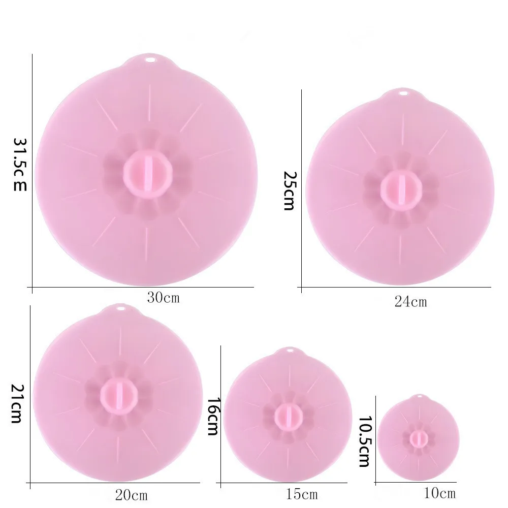 / 세트 유니버셜 실리콘 뚜껑 그릇 흡입 냄비 요리 뚜껑 - 실리콘 스트레치 뚜껑 실리콘 주방 팬 유출 스토퍼 커버 201124