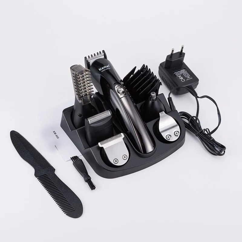 Kemei Saç Kesme Kuaför Düzeltici Elektrikli Jilet Tıraş Makinesi Sakal Erkekler Tıraş Makinesi Kesme Burun 220216