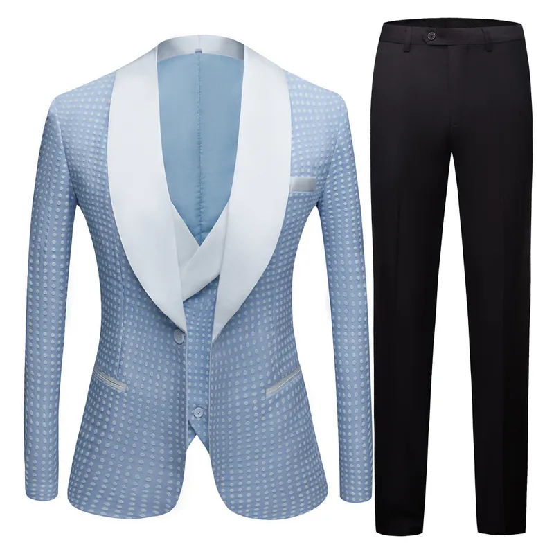 Men's Vintage Three piece suit spring men's latest custom design suit groom wedding suit Night Club Singers Prom Party 220310