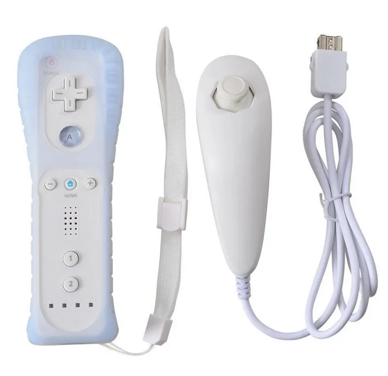 Nintend Wii Wii Wireless GamePadリモートコントラモーションなしPlusNunchuckコントローラー任天堂Wiiアクセサリーのジョイスティック1057803