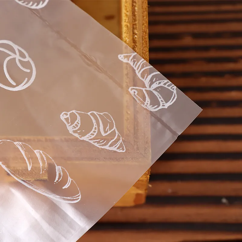 LBSISI Life – sac en plastique givré PE souple, pour pain grillé, biscuits, bonbons, jetable, sacs cadeaux alimentaires plats ouverts sur le dessus, 201015217A