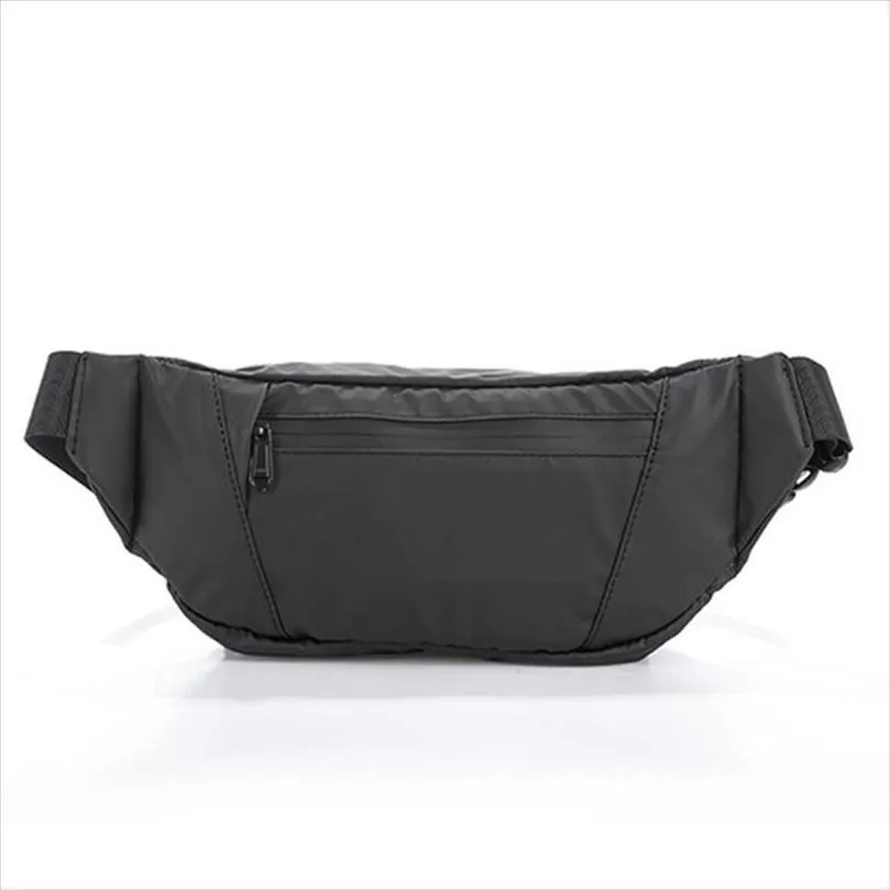 Bolsa de cintura impermeable para mujer hombre negro bolso bolso de bolsas de moda