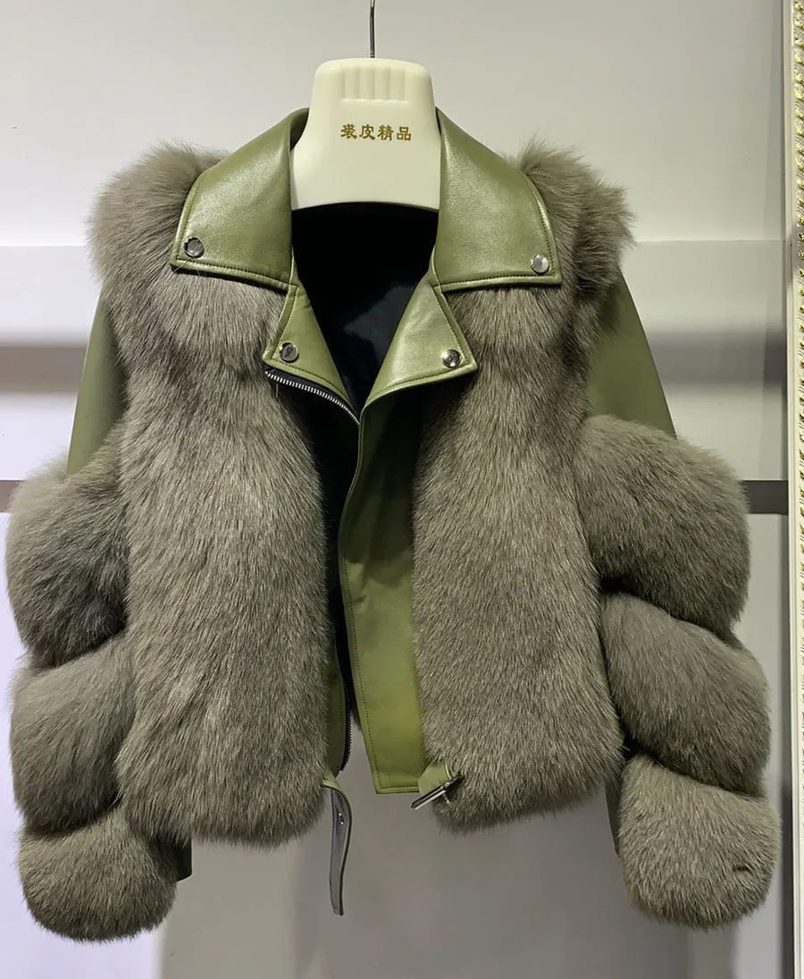 ROSE JAVA 20066 nouvelle arrivée femmes manteaux d'hiver veste de fourrure véritable vestes en cuir véritable en peau de mouton véritable vêtements de fourrure de luxe 201016