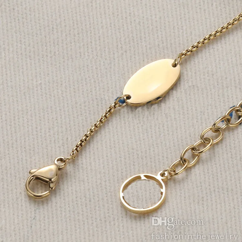 Mode ketting ontwerper sieraden dames luxe feest liefde gouden ketting brief hanger kettingen diamant voor 8-jarige meisjes uk wom2987