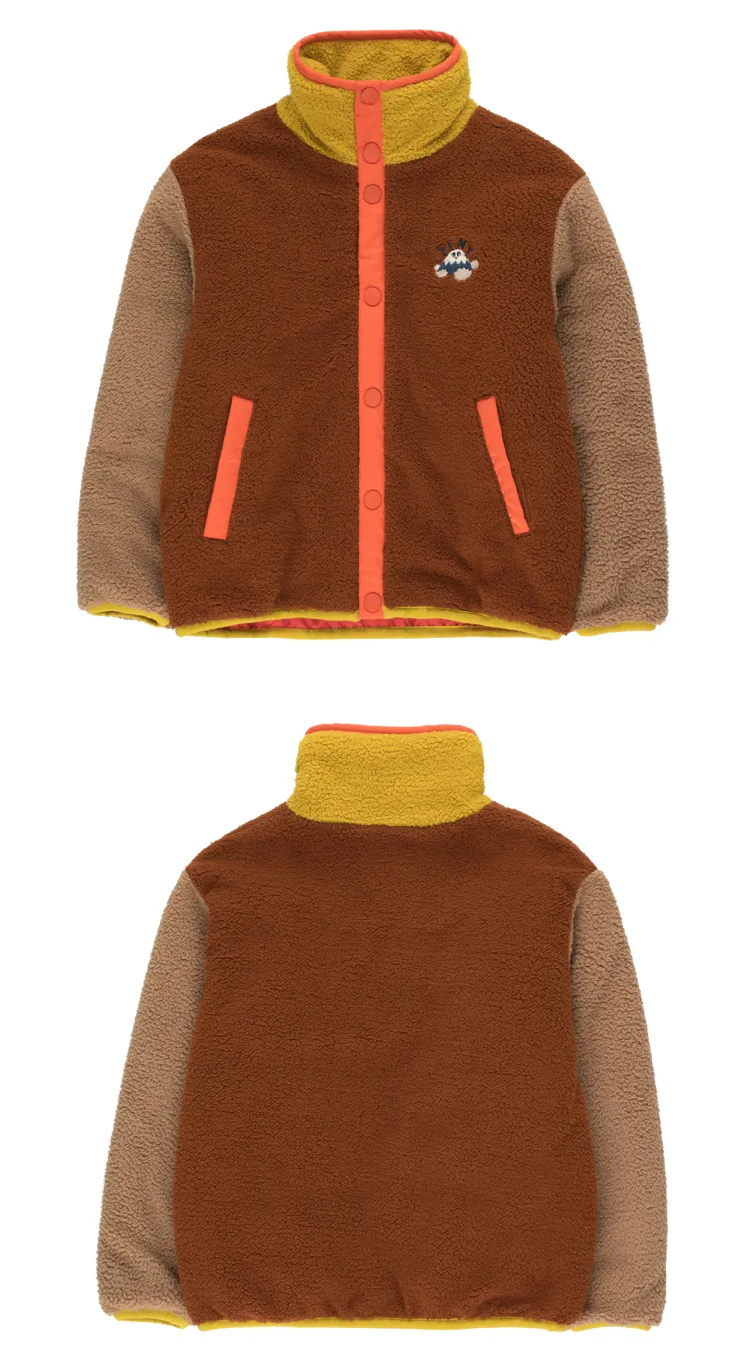 TC Automne et hiver Nouveaux Ins Vêtements pour enfants Garçons et filles Couleur de cheveux d'agneau Correspondant à la veste à boutons pour garçons et filles 201126