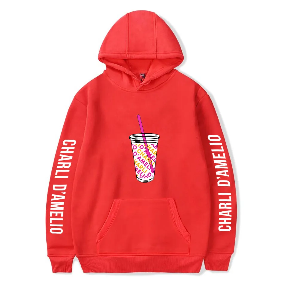 2020 Novo Café Ice Café Splatter Hoodies Suéter Homens Mulheres Hoodie Charli Damelio Merch Pulôver Moda Traje Traje Tops X1022