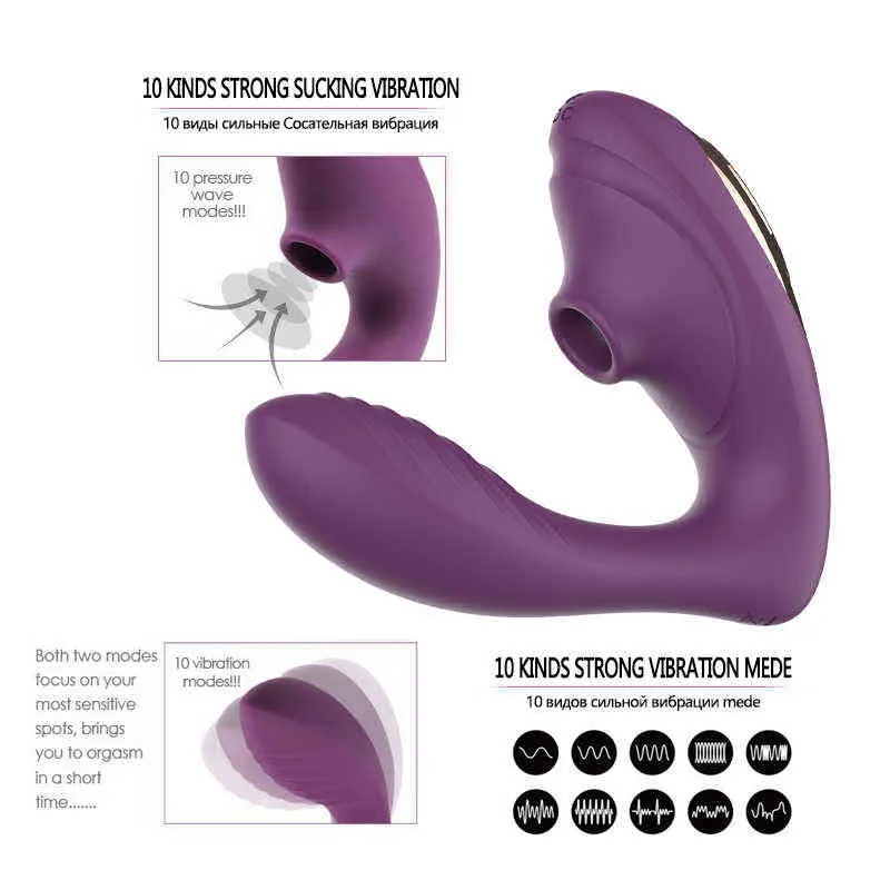 NXY vibrators 10 snelheden vagina zuigen vibrators clitoris stimulator sucker oraal vrouwelijke masturbators seksspeeltjes voor vrouwen erotische gereedschap vibrerende 0105