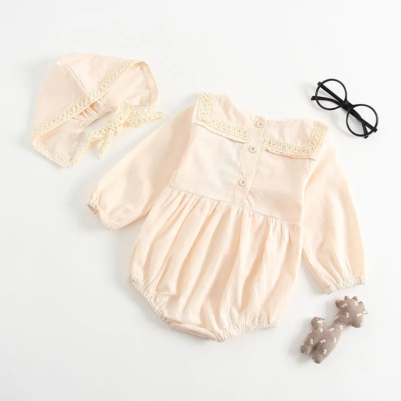 Baby Girl Bodysuits Sounoine Одежда Осенние Длинные Рукава Казахстан и Шляпа Девушка смешные 210515