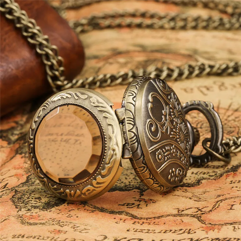 Милые маленькие карманные часы мини-размера, классические антикварные кварцевые аналоговые часы, часы для мужчин, женщин, детей, ожерелье, подвеска-цепочка Gift282d