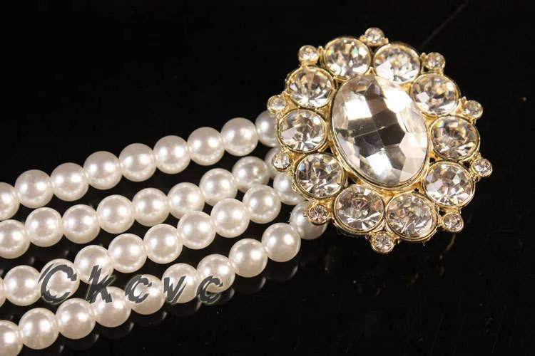 Top Selling Pearl Belt for Women Crystal Sashes Wedding Bridal Belt Designer Sexy Bridesmaid Dress Girl Waist Chain1829875