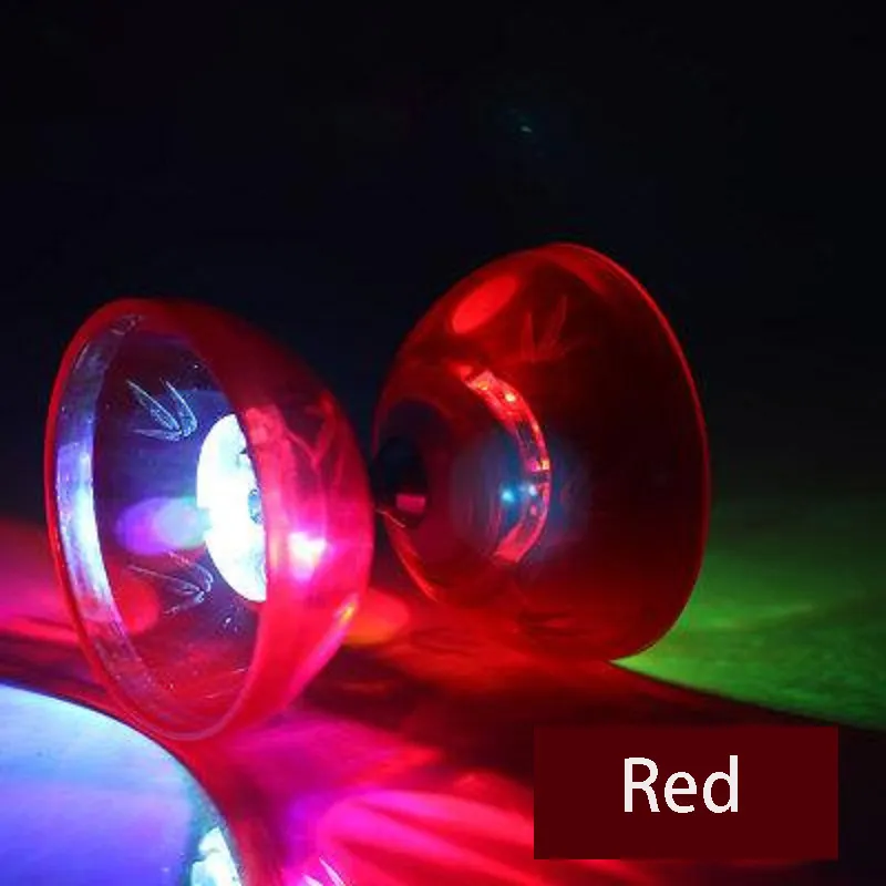 135 Pouting professionnels Diabolo Yoyo Toys Set Hight Speed Light Up Glow Classic Toys Pouriant Juggling String Sac Kongzhu Y20042601478530
