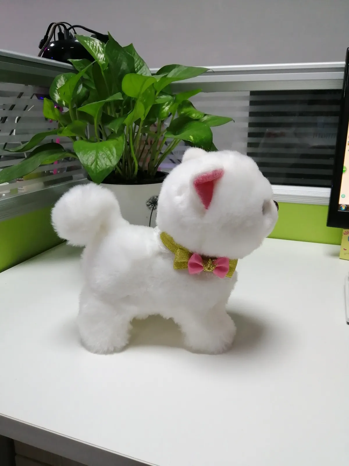 Dzieci dźwięk interaktywny pies elektroniczne zabawki Pluszowe szczeniaki spacer do kory robota pies zabawki dla dzieci chłopców