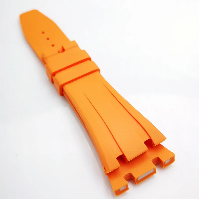 Ремешок для часов оранжевого цвета, 27 мм, 18 мм, складная застежка, размер ушка, ремешок AP для часов Royal Oak, 39 мм, 41 мм, 15400 15390312e
