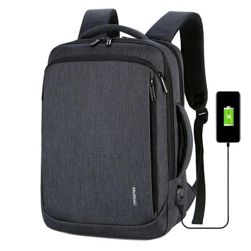 Sac à dos pour ordinateur portable hommes hommes sacs à dos ordinateur portable Mochila sac à dos étanche USB sacs de charge voyage Bagpack1237d