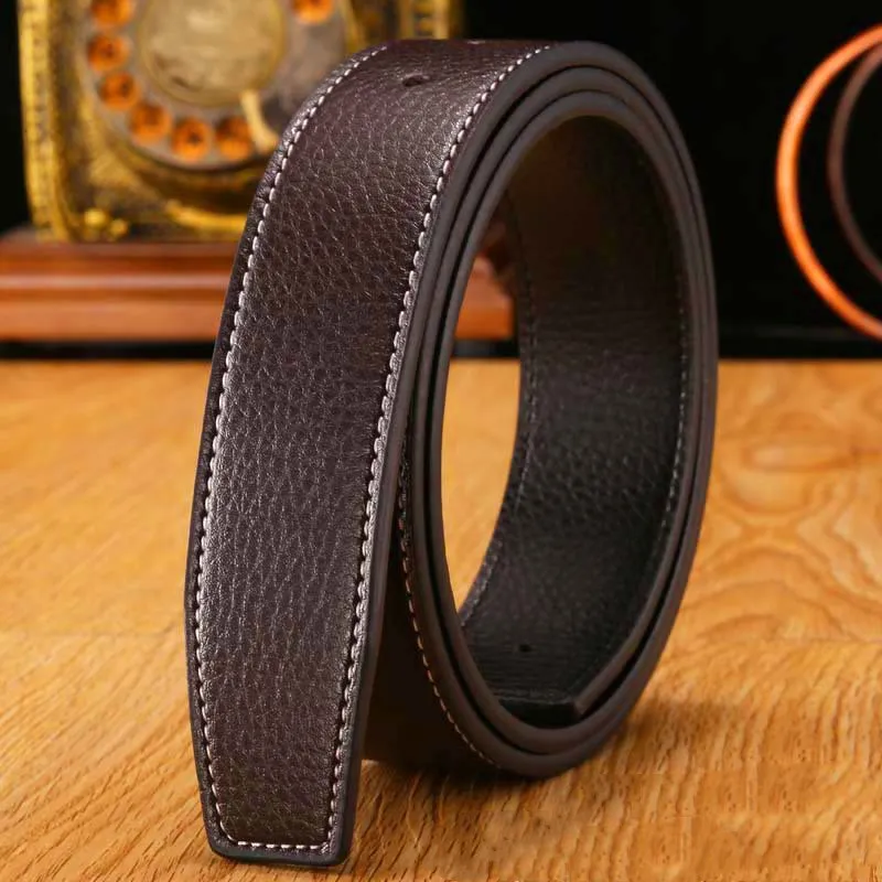 Top Designer Ceintures de luxe Ceinture Lisse H Noir Or Argent Boucle Hommes Femmes Mode Business Ceinture Largeur 3 8 cm Entier Orang279S